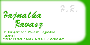 hajnalka ravasz business card